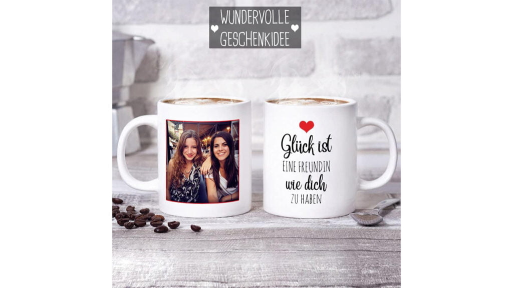 50 Weihnachtsgeschenkideen unter 50€ 37 Personalisierte Tasse