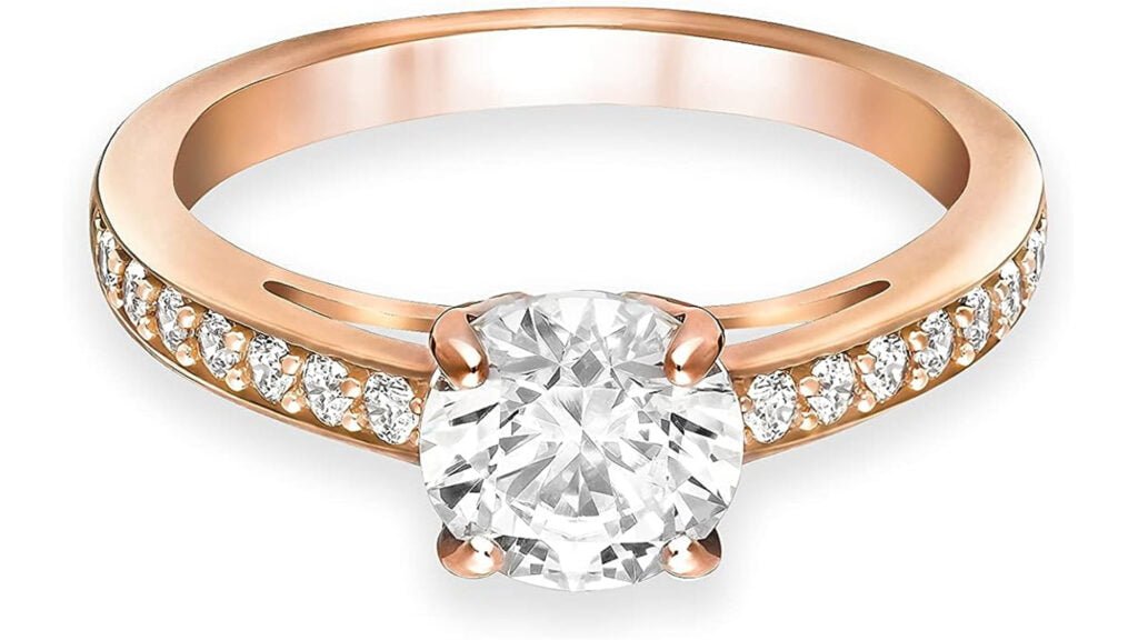 SWAROVSKI Damen Ringe Edelstahl Kristall