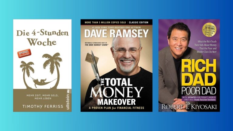Titelbild für 5 Bücher die mein Finanzleben verändert haben!