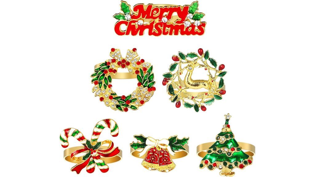 Die 12 Besten Weihnachtstischdeko Ideen 6 Weihnachtliche Servietten und Serviettenringe